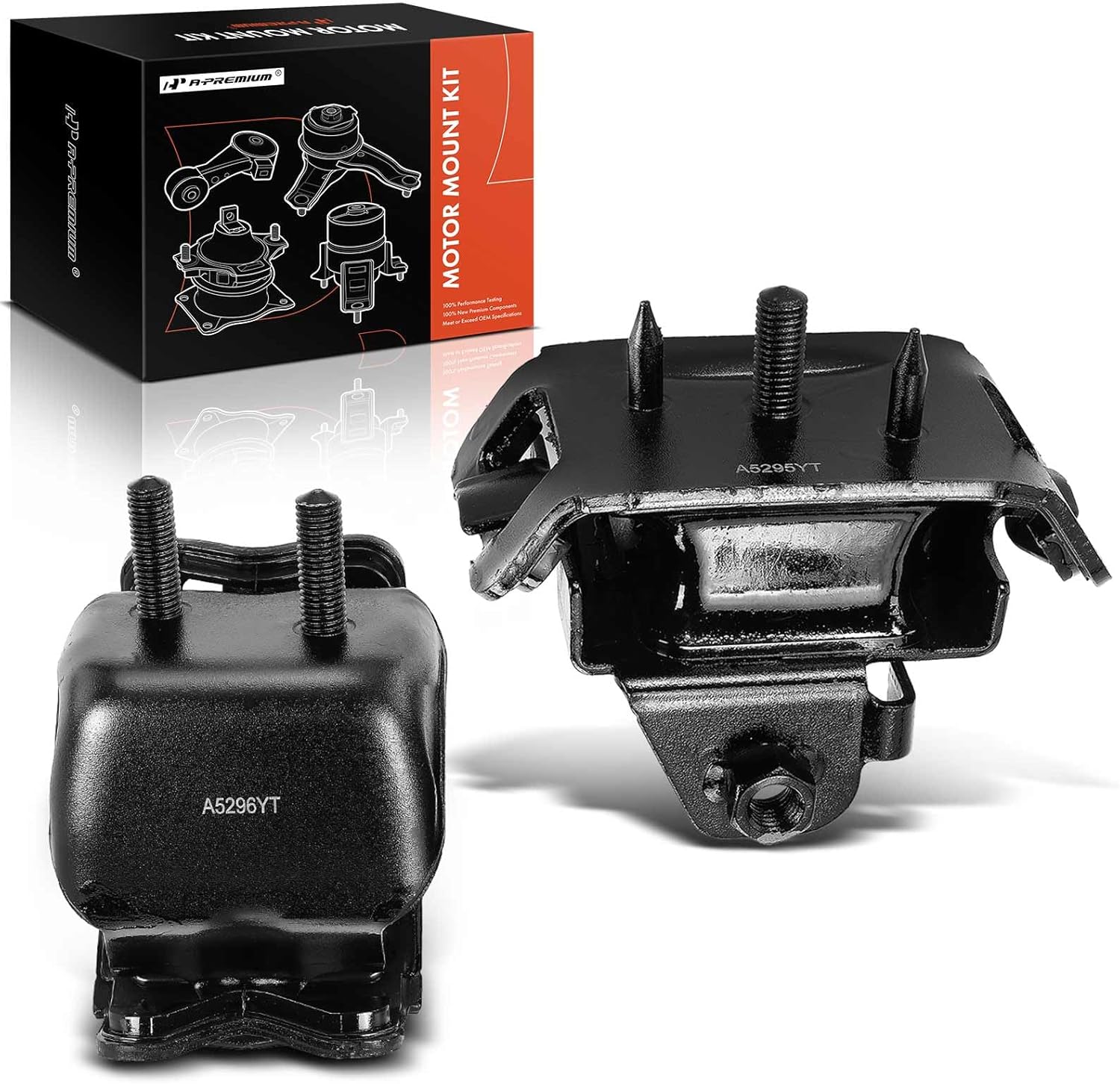 A-Premium 2PCS Front Left and Right Engine Motor Mount Kit Compatible with Ford Explorer 2002-2005 4.0L 4.6L & Lincoln Aviator 2003-2005 4.6L & Mercury Mountaineer 2002-2005 4.0L 4.6L