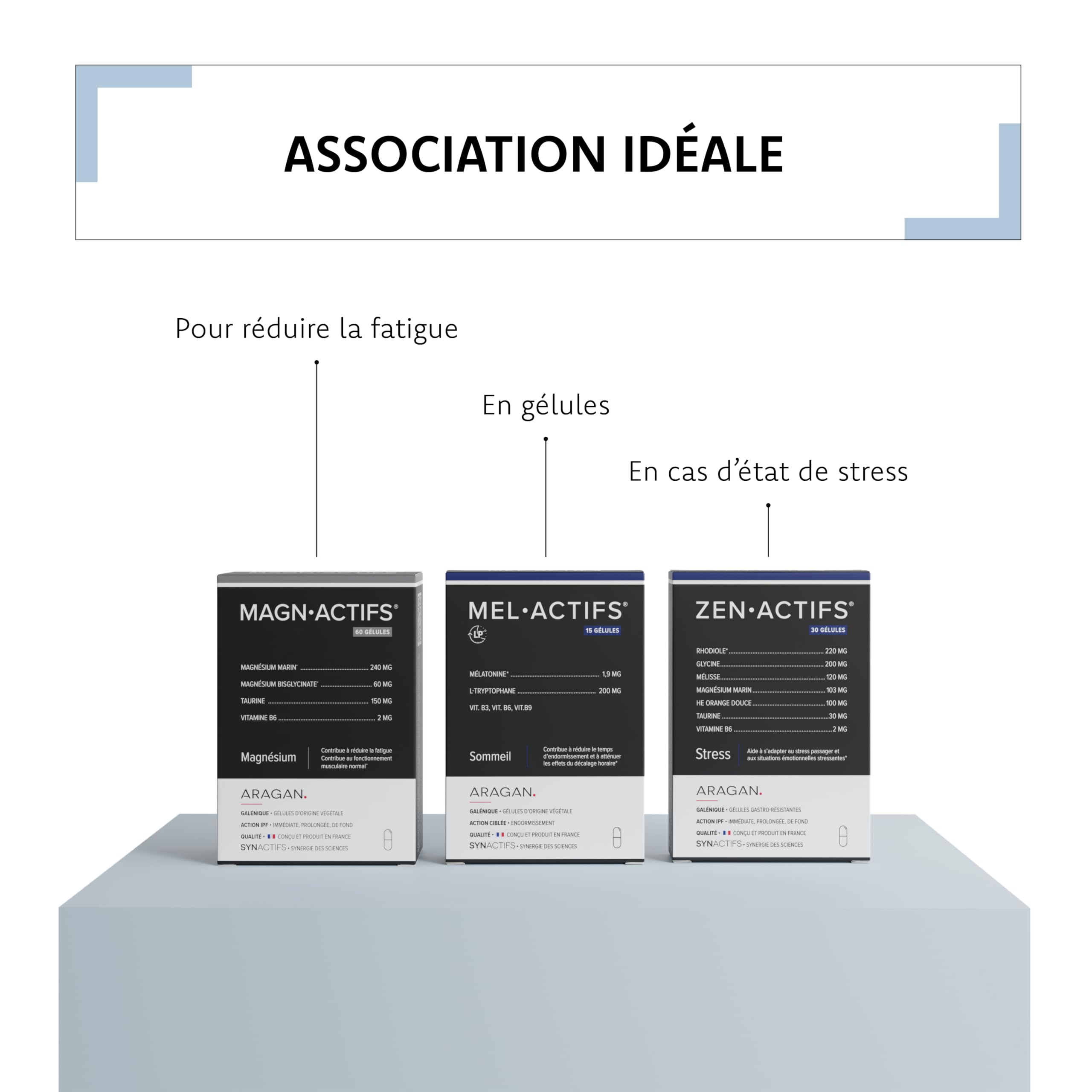 Melactifs Flash - Complement Alimentaire Melatonine 1,9 mg - Vitamine B6, Glycine - Format Spray - Aragan - 20ml