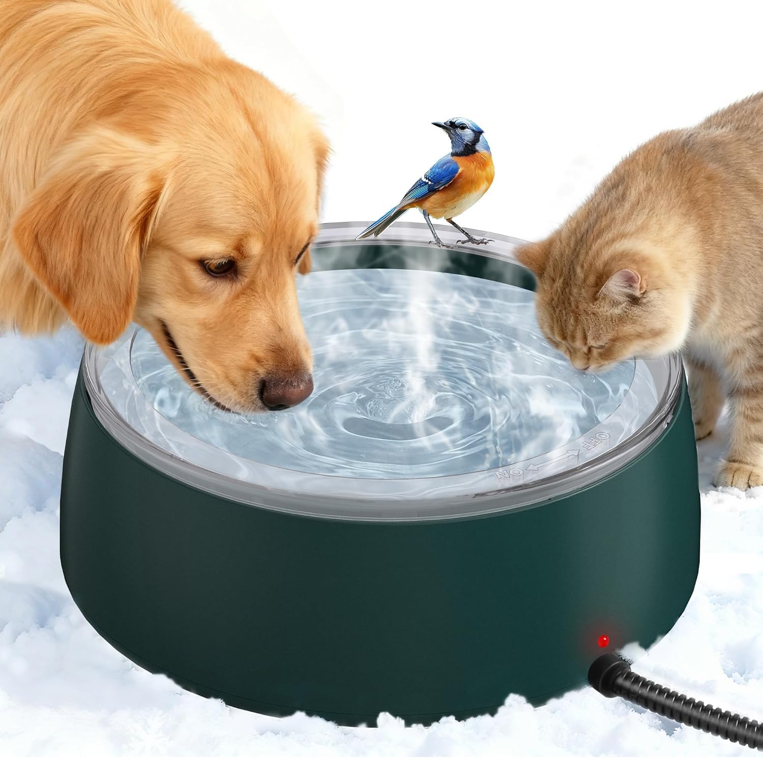 Gamelle d'eau chauffante Newget : offrez de l'eau toujours tempérée à vos animaux