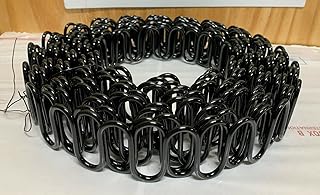 Galaxy Supply Zig Zag- Springs 9 Gauge 35 Feet for Furniture & Auto Upholstery, UPC901962, Black