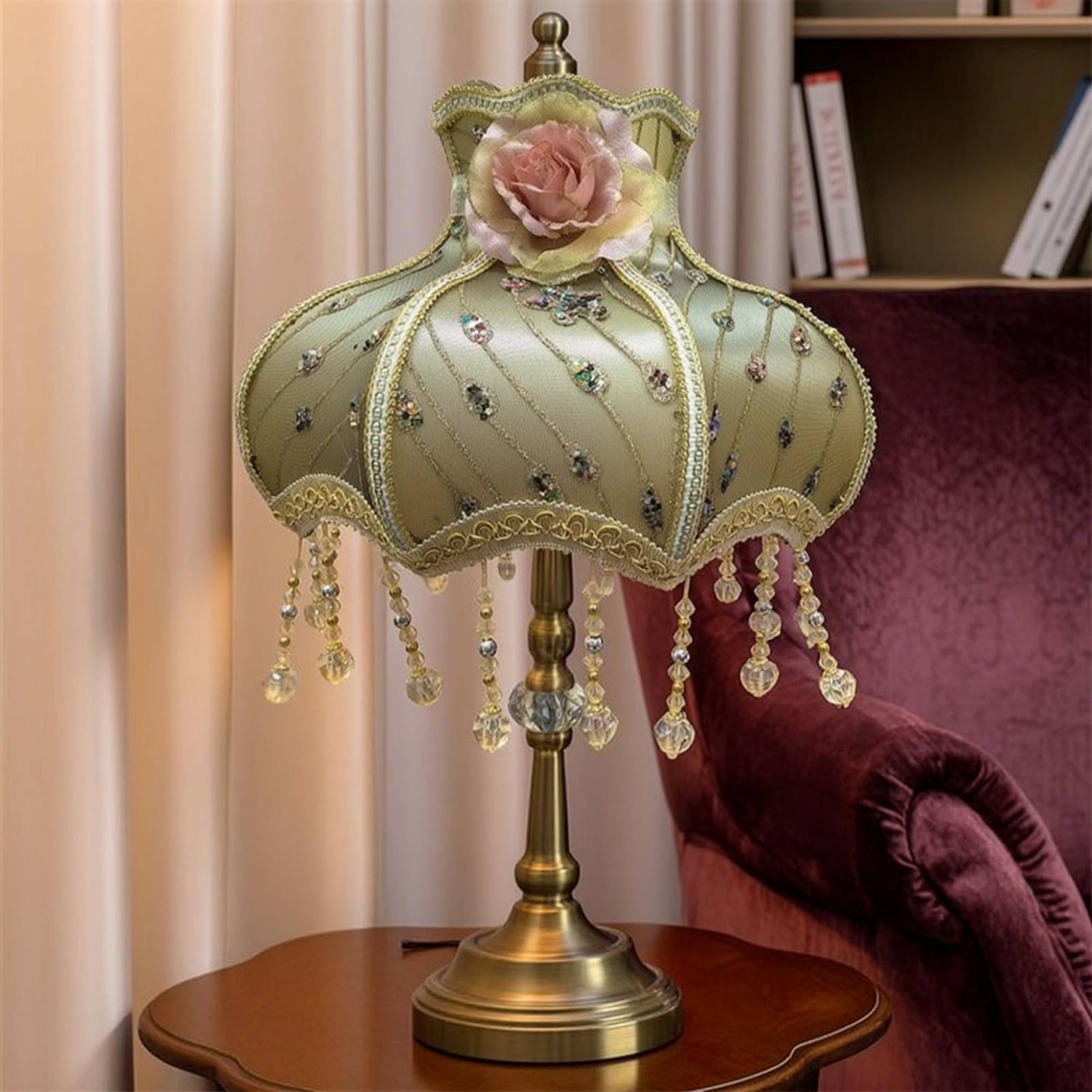 KESOTO Paralume in Tessuto E27 Paralume Lampada, 36 Cm Larghezza X 27 Cm Altezza, D68 Ampiezza 36 Altezza 27
