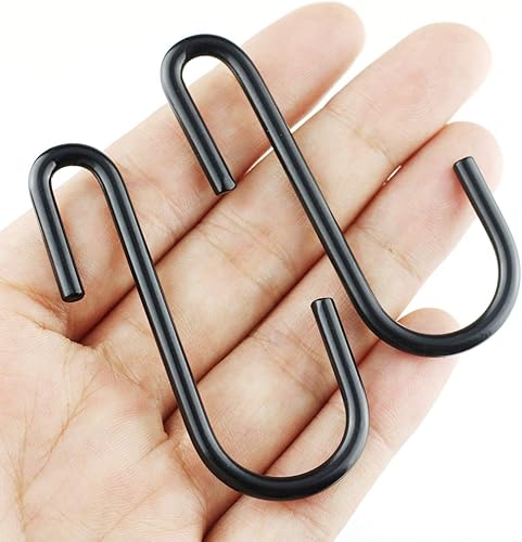 Miniatura 2 de NXG - Ganchos de acero al carbono para colgar ollas, ollas, ollas y ollas de varios usos, 30 unidades, color negro