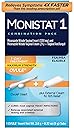 Monistat 1-Day Yeast Infection Treatment for Women, 1 Miconazole Ovule Insert & External Itch Relief Cream (9g Tube) Combo Pack, Maximum Strength