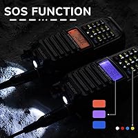 Vista 4 de Baofeng Radio UV-9G GMRS (paquete de 2), radios bidireccionales impermeables IP67, de largo alcance, recargable con cable de programación y antenas