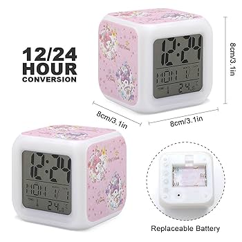My Melody アラームクロック Japan Sanrio Kuromi / My Melody Alarm Clock (Ear) – Newbie