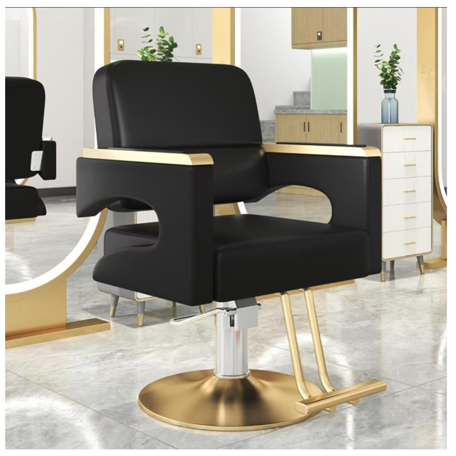 OZBMA ty Barber Chair Hydraulic Salon with Adjustable Height Comfortable Backrest & Waterproof Design for Hair Stylists Perfect Salons Barbershops