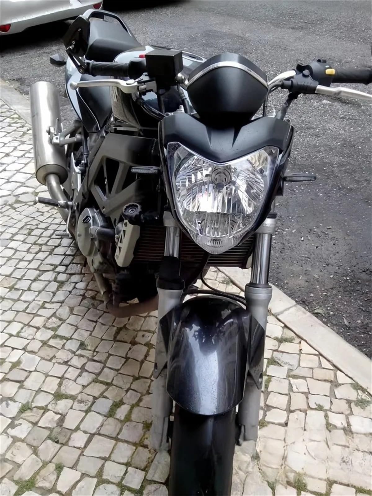 Moto Faro Fanale per FZ16 per YS150 per FAZER150 Motociclo LED Faro Anteriore Segnale Luminoso con Staffa di Montaggio Lampadina