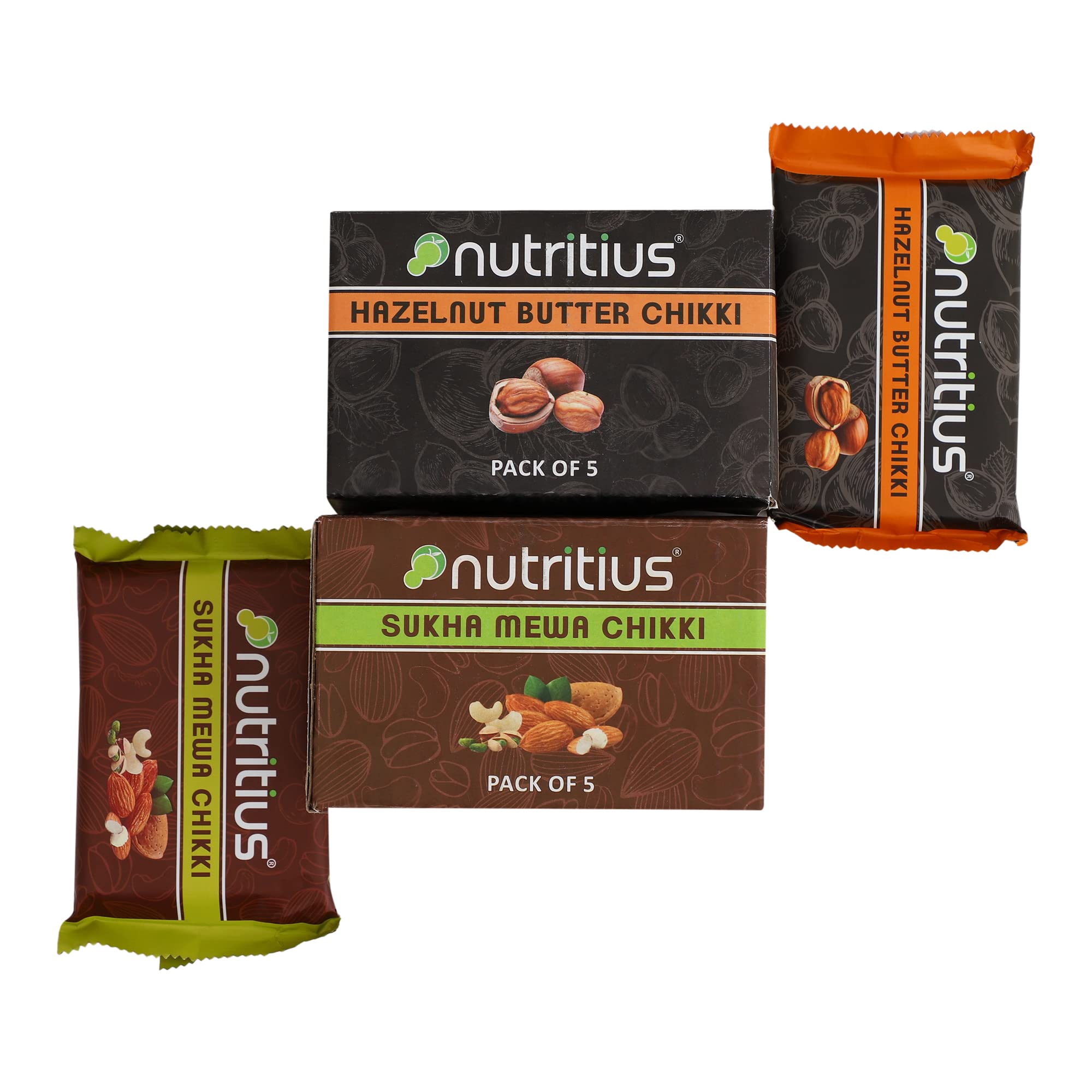 Nutritius Almond Butter & Sukha Mewa Chikkis, 125 grams (Pack Of 6) - Regular Pack (B07RV1MQP8) Amazon Price History, Amazon Price Tracker