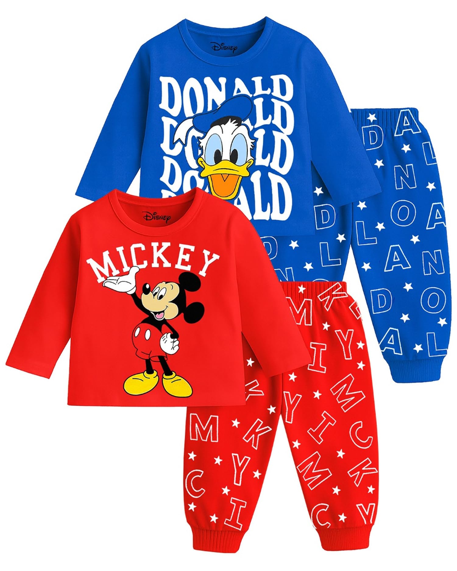 kuchipoo © Disney Boys Cotton T-Shirts and Pyjamas Set - Pack of 2-picture-32