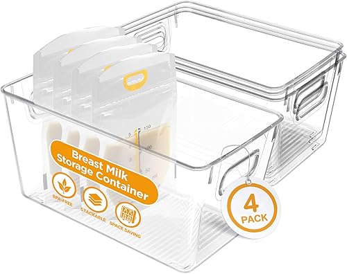 Contenedores organizadores y de almacenamiento de leche materna, solución eficiente para la congelación de leche materna y organización de