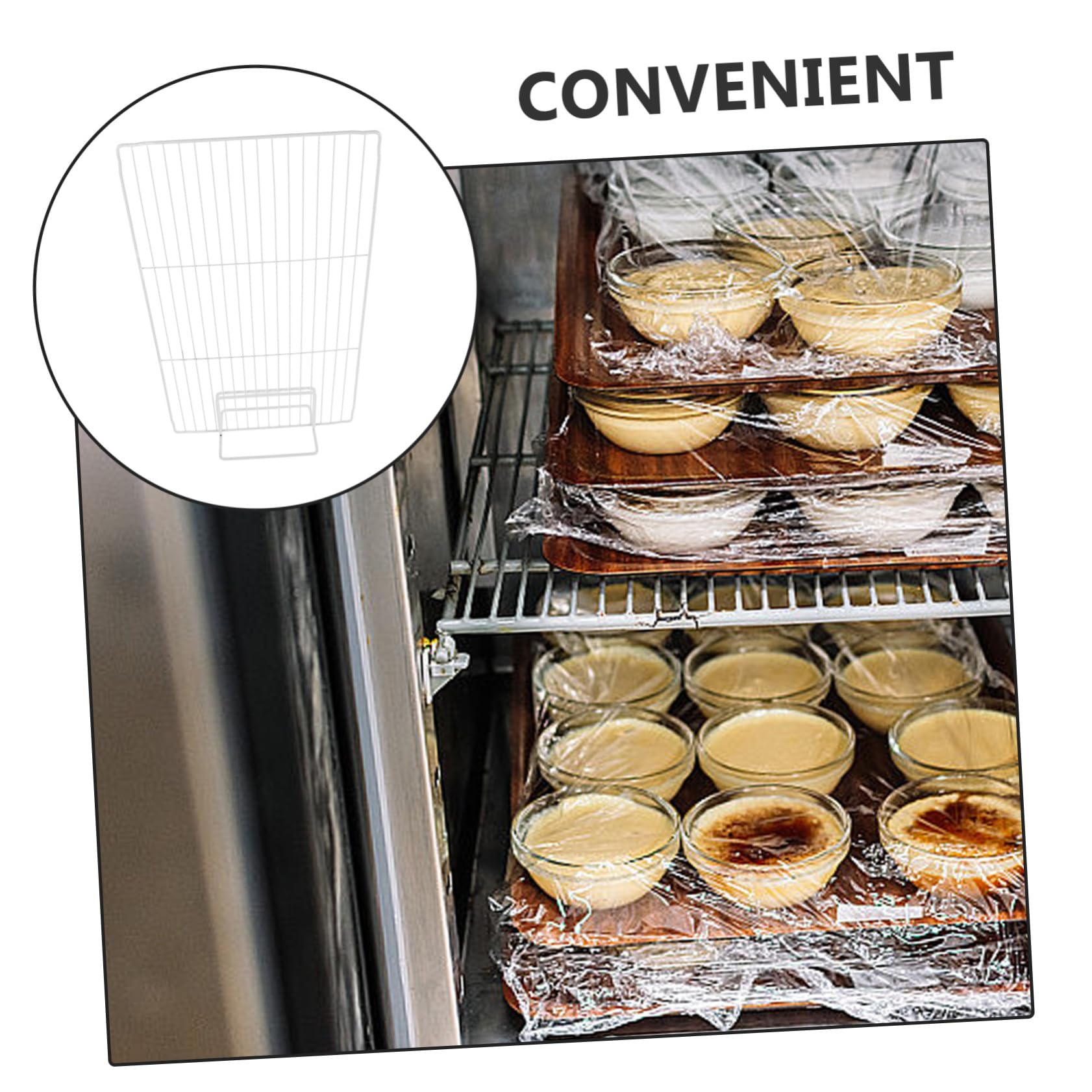 Luxshiny Separador Diseño de Malla Ventilada para Congelador y Refrigerador de Hierro Divisor Eficaz para Organización en Congeladores Domésticos y Supermercados