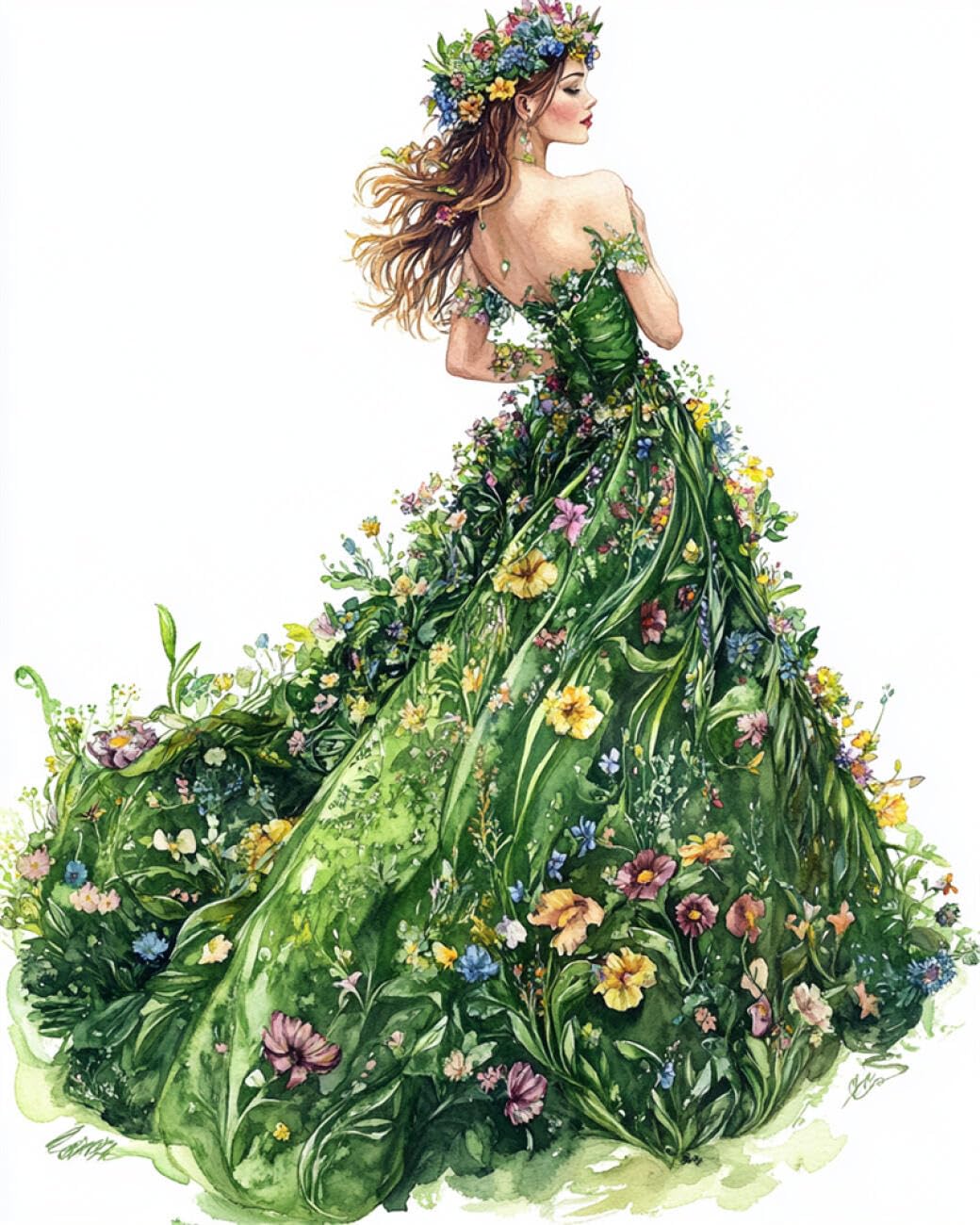 AMBATTERY DIY Cross Stitch Kit with Beads Cartoon Princess Beadwork Craft Kit for Beginners,Needlework Set,Preprint Pattern Decor Wall Art 60x80cm