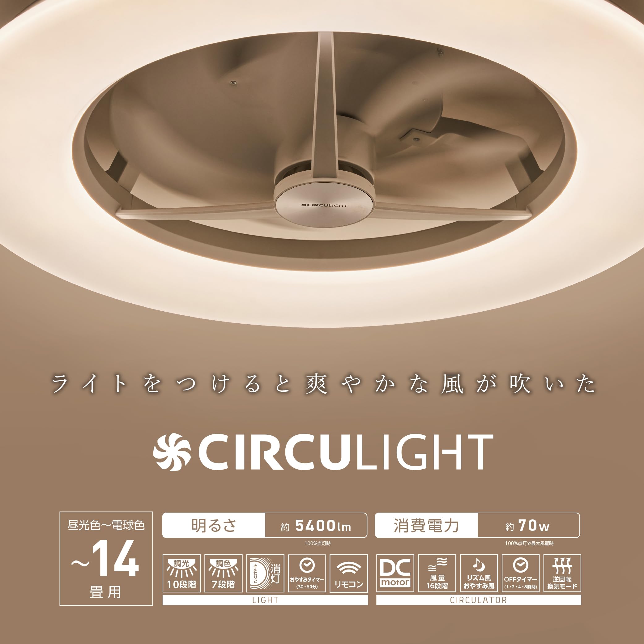 Amazon | 【省エネ・節電に】ドウシシャ サーキュライト シーリング