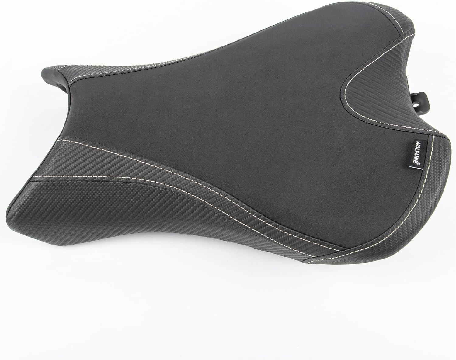 Motorcycle Front Driver Seat Fit for Triumph Street Triple 765 R RS 765R 765RS 2020 2021 2022, Leather Rider Saddle Solo Cushion Pillion Pad, Black