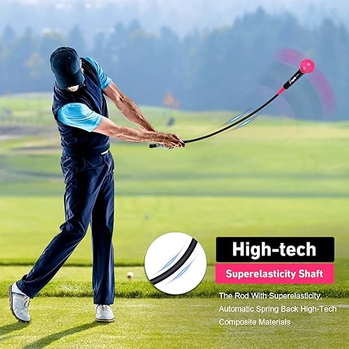 Miniatura 9 de Balight Ayuda y corrección de entrenamiento de swing de golf para agarre de fuerza tempo y flexibilidad traje de entrenamiento para práctica en