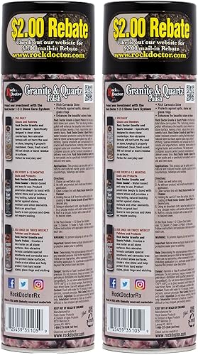 Miniatura 2 de Rock Doctor Spray y superficie de granito, 18 oz. Puede pulir azulejos, mármol, encimera de cocina y superficies de piedra natural, brillo sin rayas