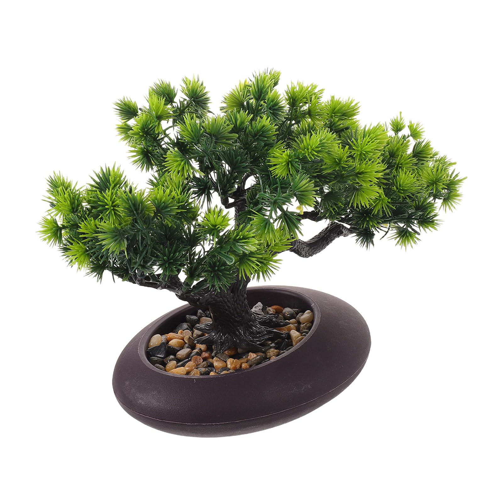 Planta Bonsái Artificial de Pino para Decoración de Platos de Sushi