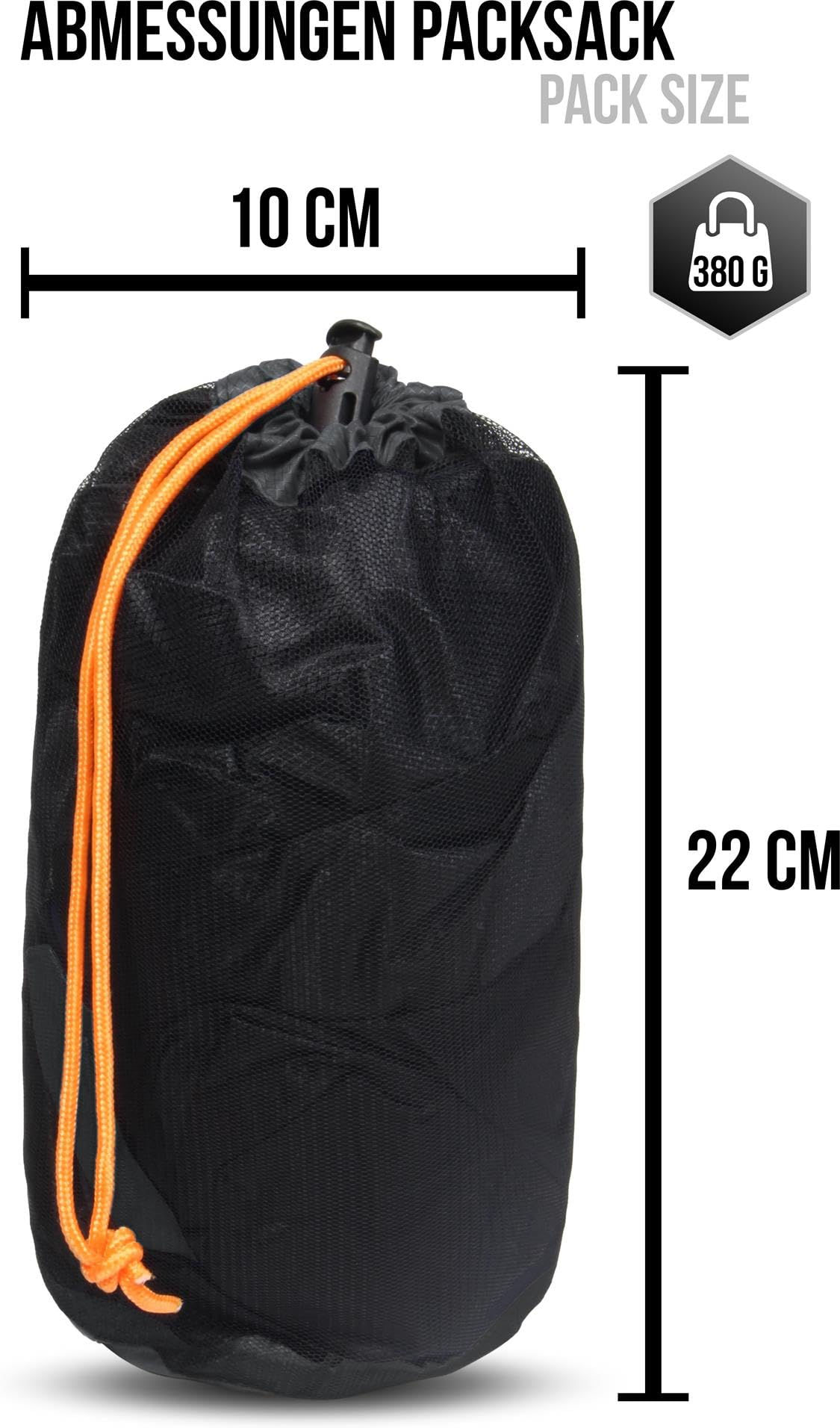 normani Schlafsacküberzug Biwaksack - 100% Wind- und wasserdicht, Atmungsaktivität: 3000 MVP (230 cm x 90 cm)
