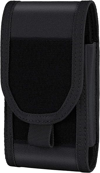 Tactical Molle Phone Pouch Holster Large Smartphone Pouch for iPhone 17 Pro Max/16 Pro Max/16 Pro/16/15 Pro Max/14 Pro Max/13 Pro Max