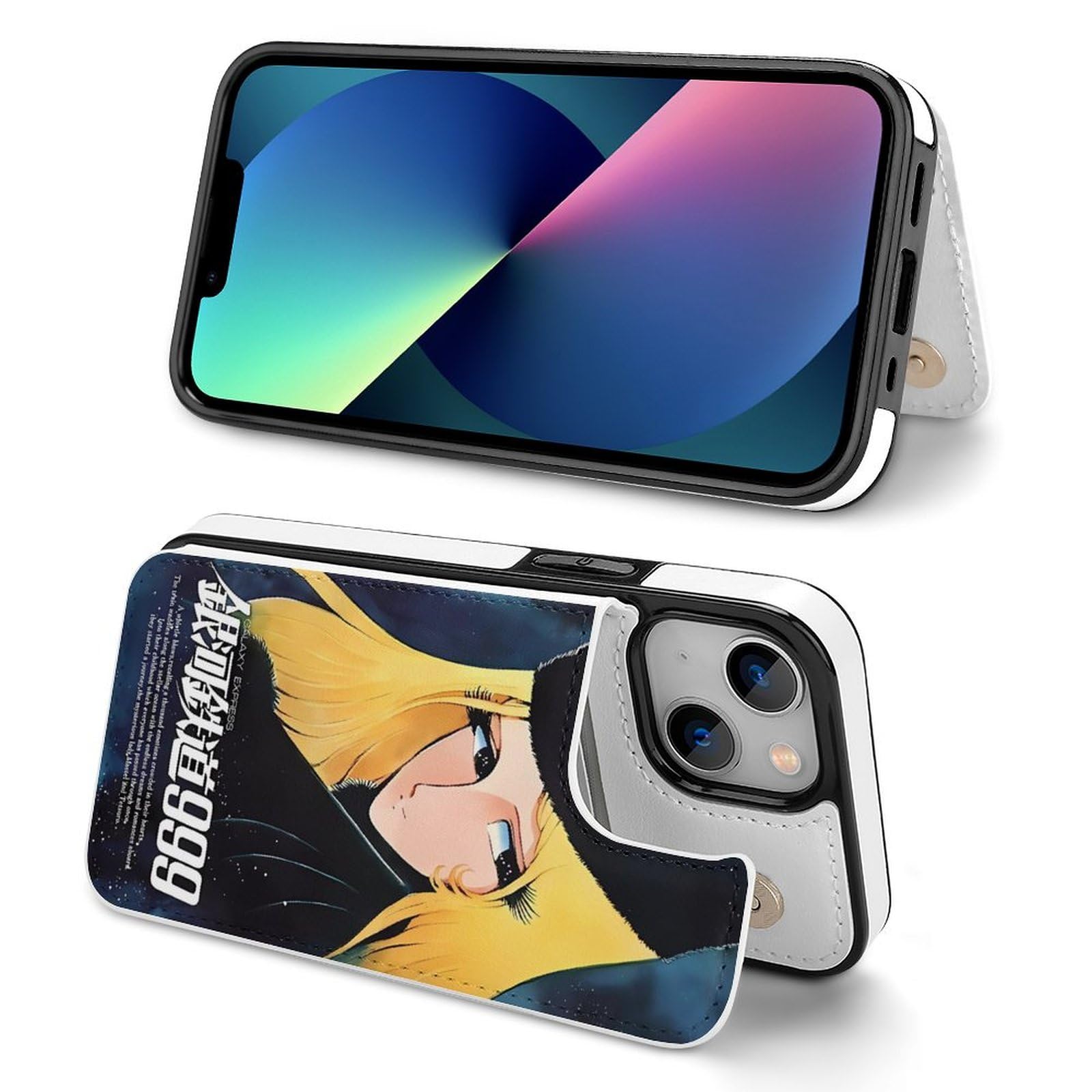 Amazon.co.jp: 銀河鉄道999 松本零士 iphone 13ケース 手帳型