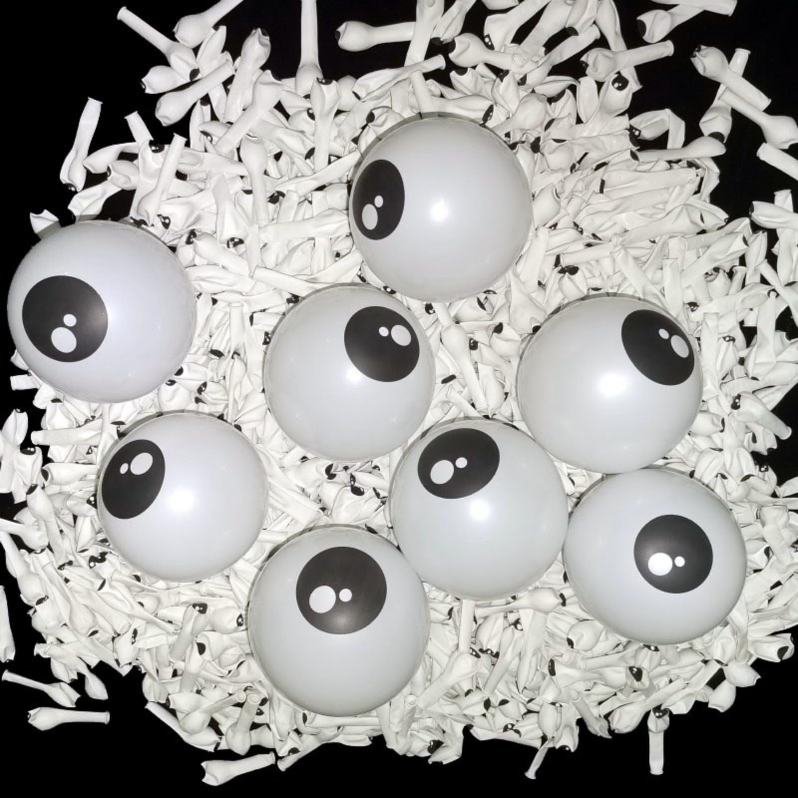 Verdickte, runde Cartoon-Augen-Latex-Luftballons, Tiermotive, Frosch, Oktopus, Modellierballons für Kindergeburtstag, Party, Outdoor, DIY, Ballon-Drehaktivitäten, 100 Stück