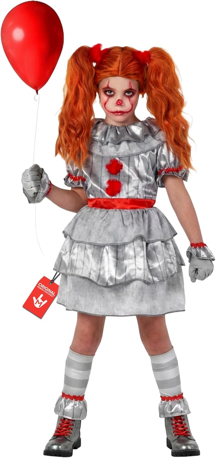 Morph Scary Clown Costume For Kids, Scary Clown Costume, Girls Halloween Costumes, Halloween Costumes For Kids