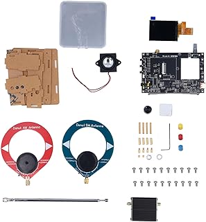 DIY Radio Kit, Portable Shortwave Radio Receiver AM MW SW SSB LSB USB V5A, Full Band Sound Receiver Kit for Beginners with UHF Expansion