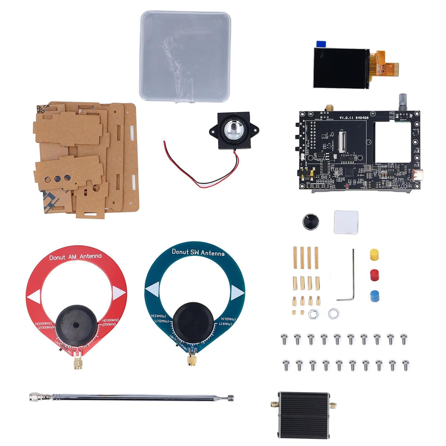 フルバンドサウンドレシーバーはんだ付けアセンブリキット2ウェイアンプシステムAM MW SW SSB LSB USB V5A初心者向