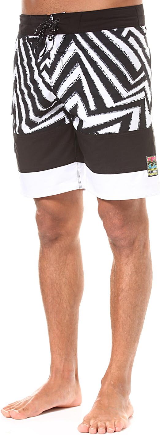 Billabong Pump Mid Length Boardshorts [Black/White]