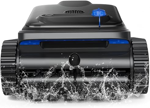 2026 Upgrade Robotic Pool Cleaner for Inground & Above Ground Pools, Wall-Climbing Automatic Pool Vacuum for Waterline Floor Wall Cleaning Up to 2200sq.ft, 4L Large Filter Box, Auto-Parking