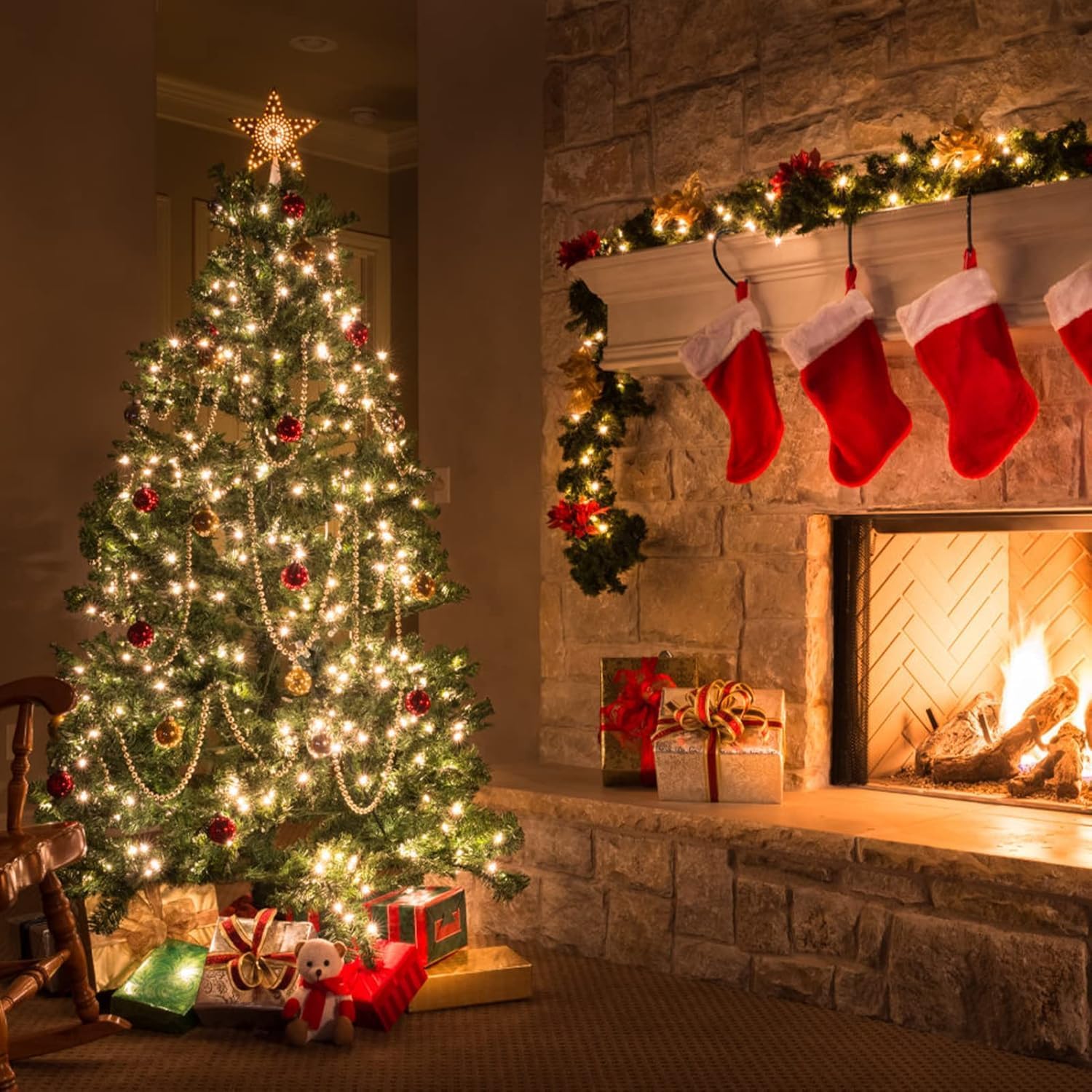 KGC C9 LED Replacement Christmas Light Bulbs-0.6W Equivalent to 7W, Warm White 2200K, Shatterproof & Waterproof Plastic Bulb (Warm White, 100 Count (Pack of 1))