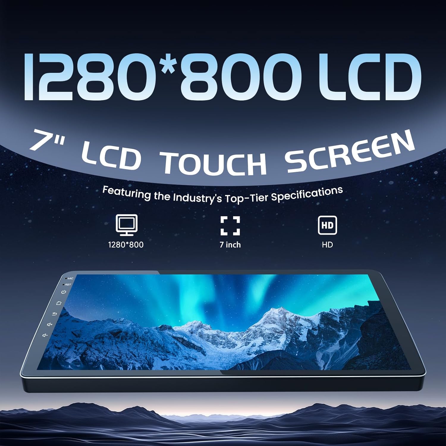 [4+64G] Car Radio Stereo for Wrangler 2007-2017: Upgrade HD Touchscreen CarPlay Android Auto Bluetooth5.4/FM/32EQ/Mic/GPS/Backup Camera/SWC/Split-Screen