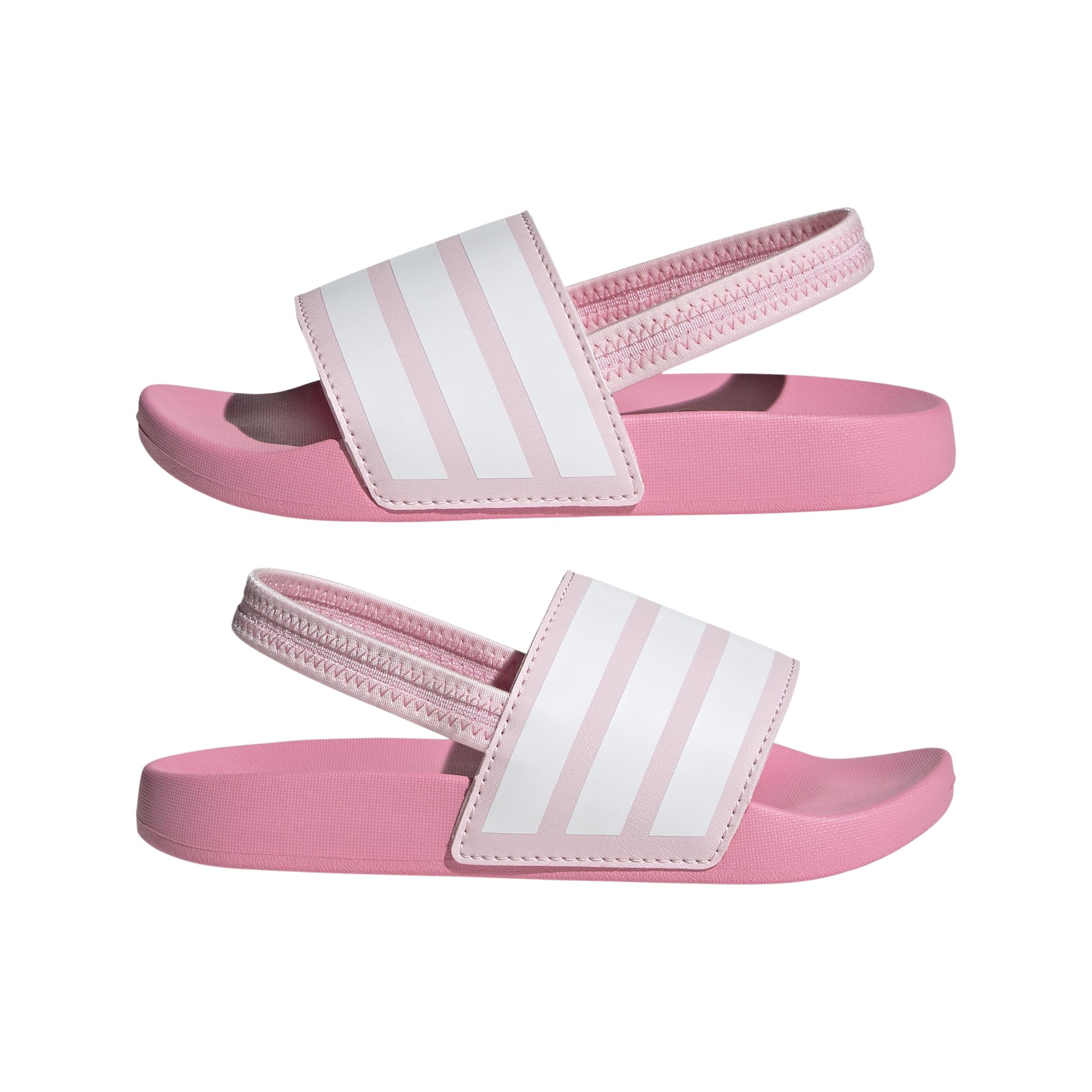 adidas Unisex niños ADILETTE ESTRAP SLIDES CHILDREN, Clear Pink/Cloud White/Bliss Pink, 34 EU