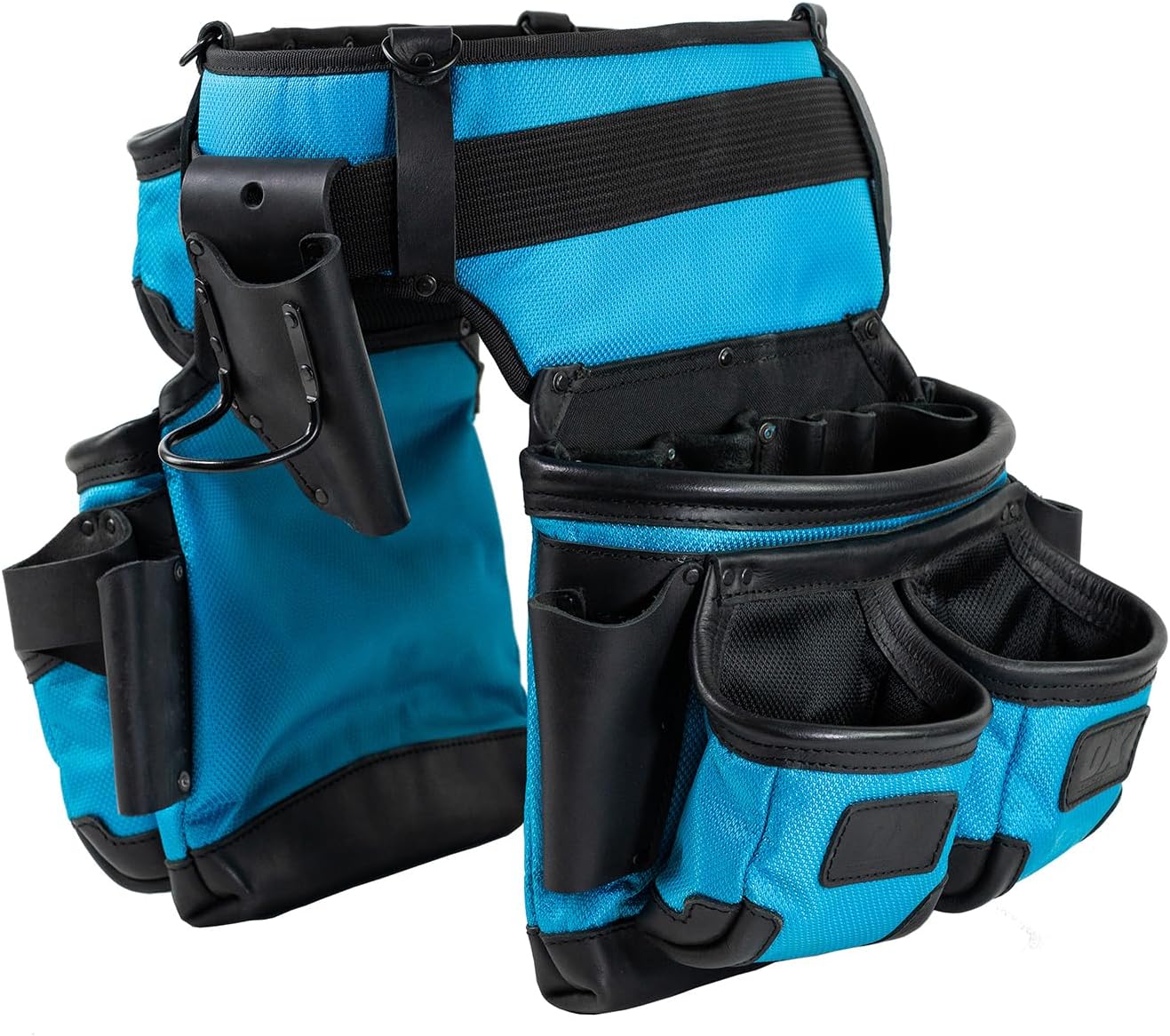 OX Tools Kevlar Reinforced Leather & Nylon Tool Belt Rig,Memory Foam Padding,Adjustable Belt,Construction,Carpentry & Electrical,Durable & Comfortable for Pros