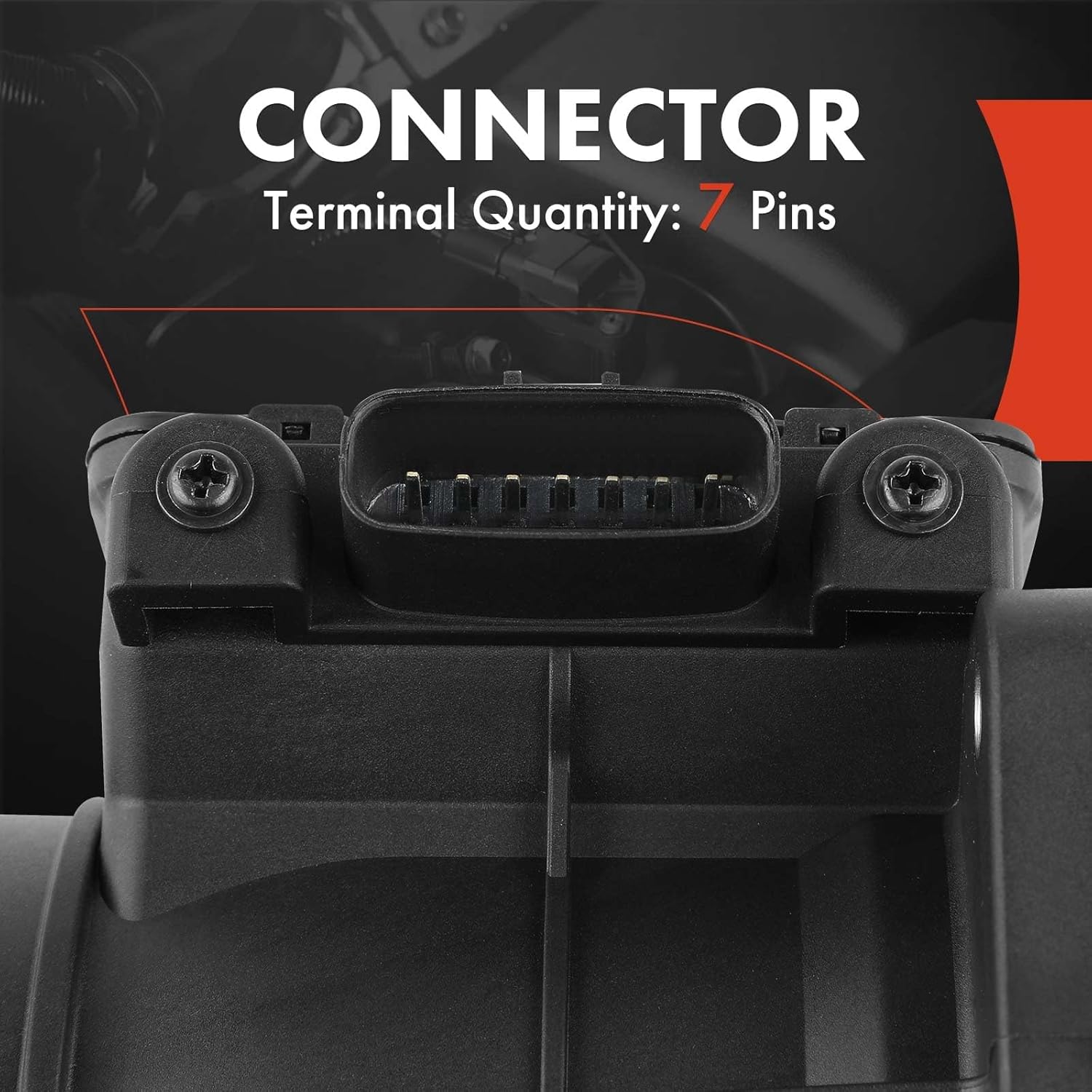 A-Premium Mass Air Flow Sensor Meter [7-Pins] Compatible with Mitsubishi Lancer 2002-2007, Mirage 1998-2002, Montero Sport 1997-1998, 1.8L 2.0L 2.4L, Replace for# E5T08471 MD343605