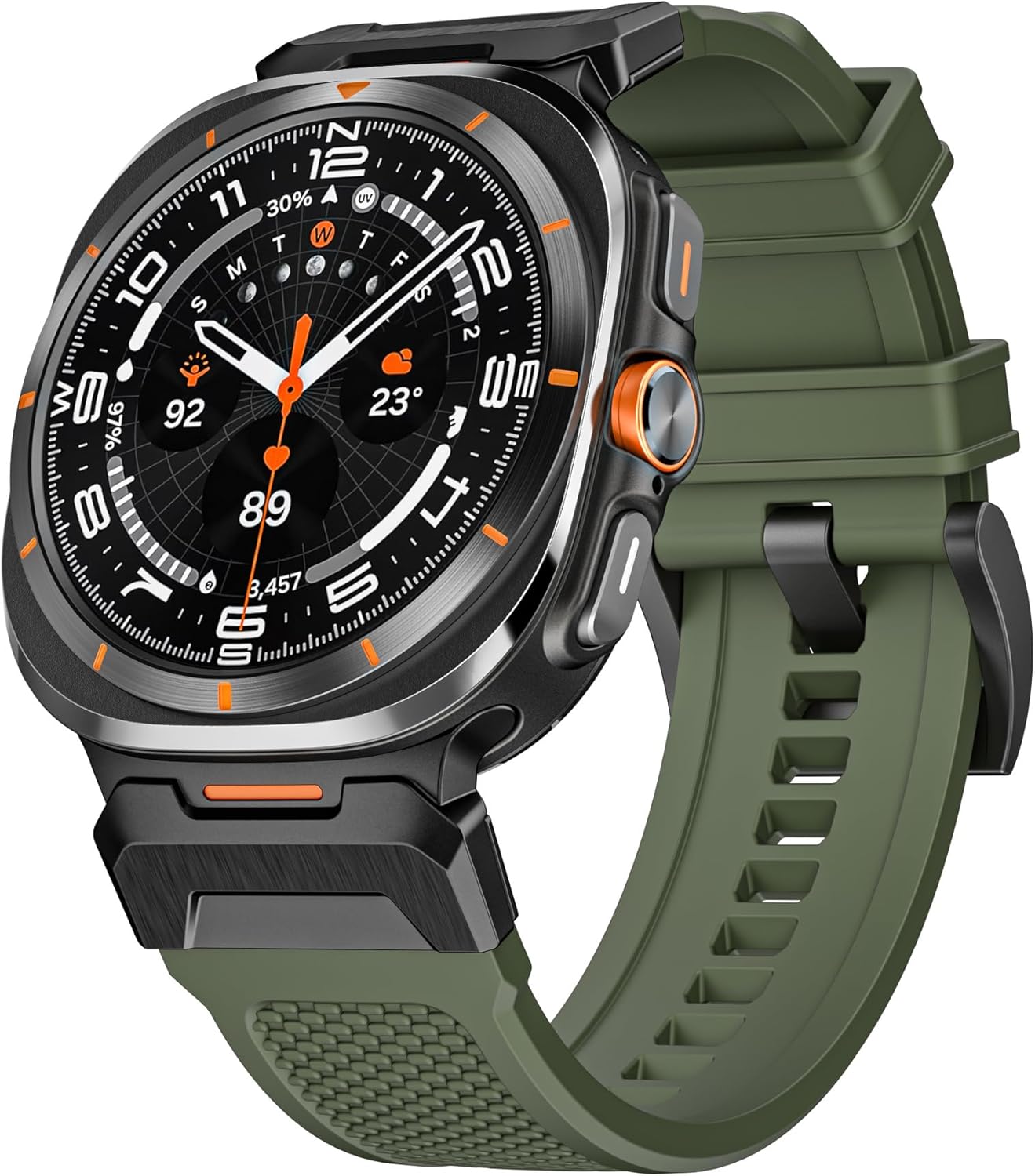 For Galaxy Watch Ultra 47mm Soft Silicone Strap，47MM Sports Bracelet Correa watchbands