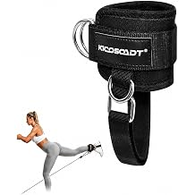 Ankle Straps for Cable Machine Women,Padded Ankle Cuffs with Under-Shoe Support Strap, Cable Kickback Straps for Glute Workouts, Leg Extensions & Hip Abductors
