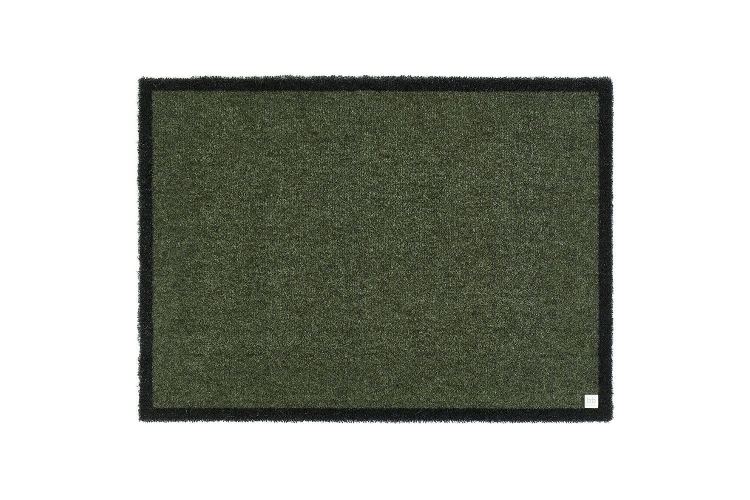 Felpudo Barbara Becker para evitar pisadas sucias alfombra lavable verde