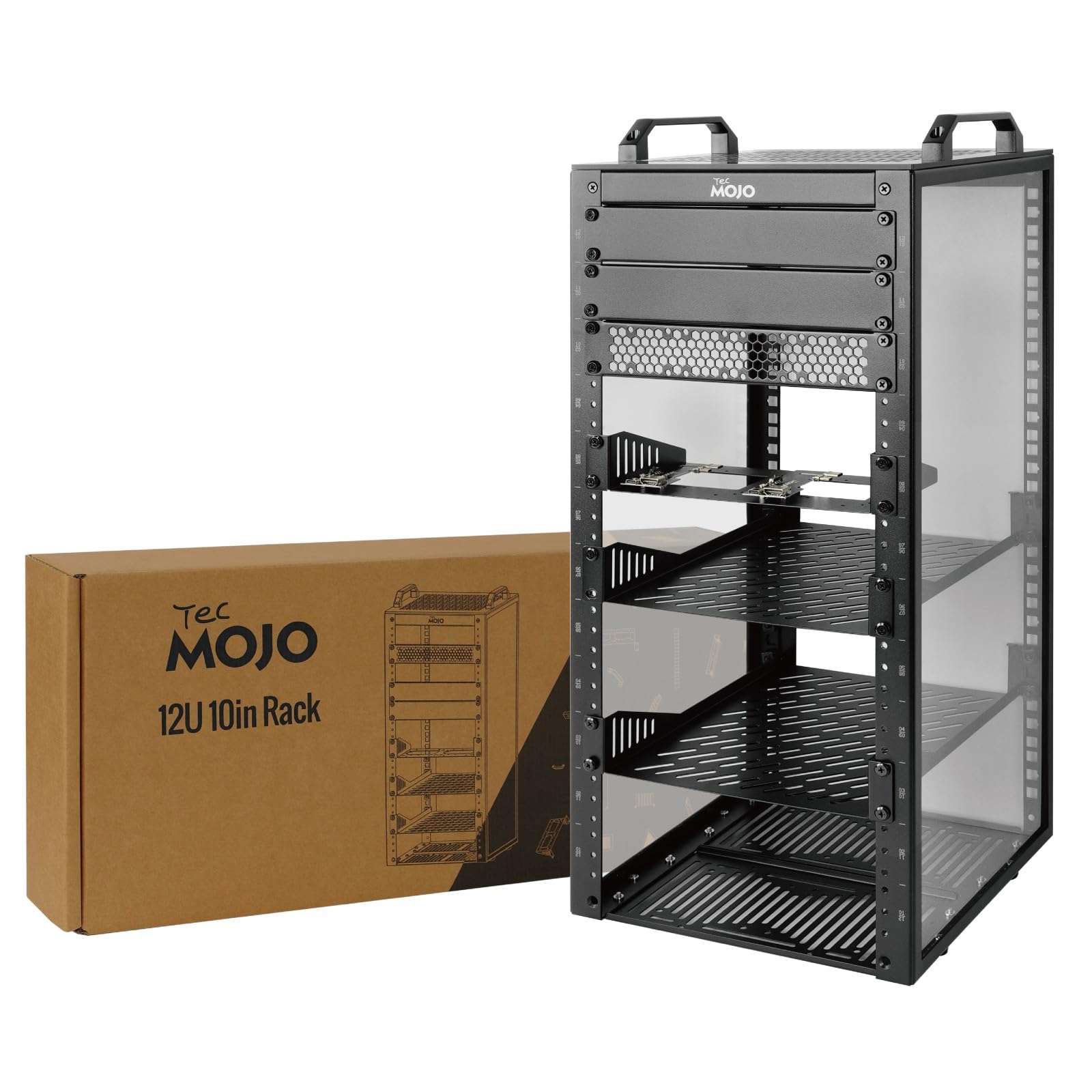 Photo 1 of Tecmojo 12U 10-inch Mini Server Rack Cabinet