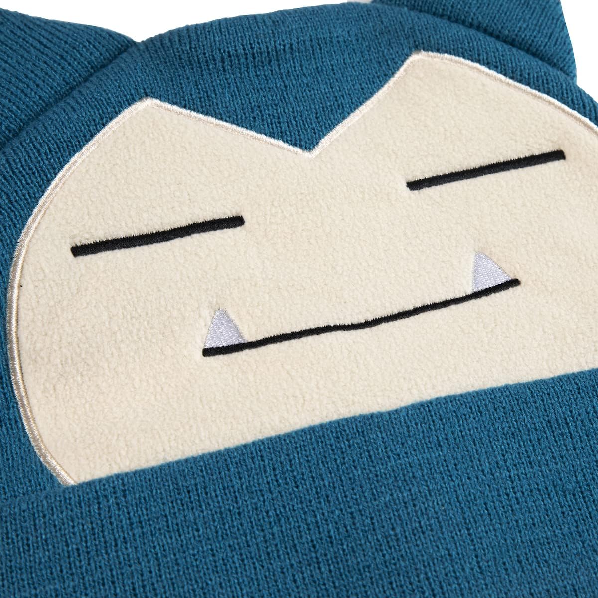 Bioworld Pokemon Snorlax Embroidered Beanie Cap Hat One Size Licensed New Blue