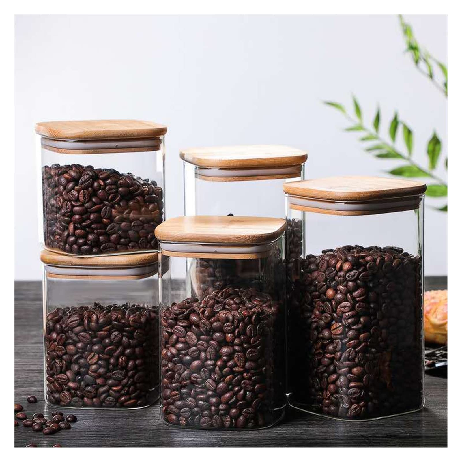 Canister per il Caffè Cucina Barattoli con coperchio caffè cereali Tea Storage Can contenitore della scatola di snack Organizzatore serbatoio zucchero Spezie regalo Tin Contenitore di Cibo per Chicchi
