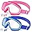 Vvinca Kids Goggles with Comfort Fabric Strap, Kids Swim Goggles Wide View Anti-Fog/UV No Leaking Swimming Goggles for 3-14