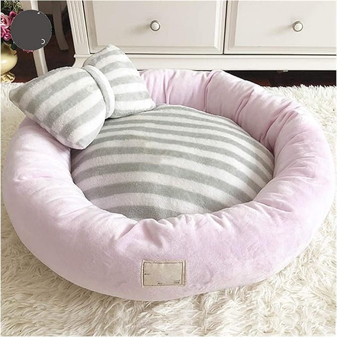 Cama Redonda para Perro Grande 70cm Suave con Almohada miniatura 3