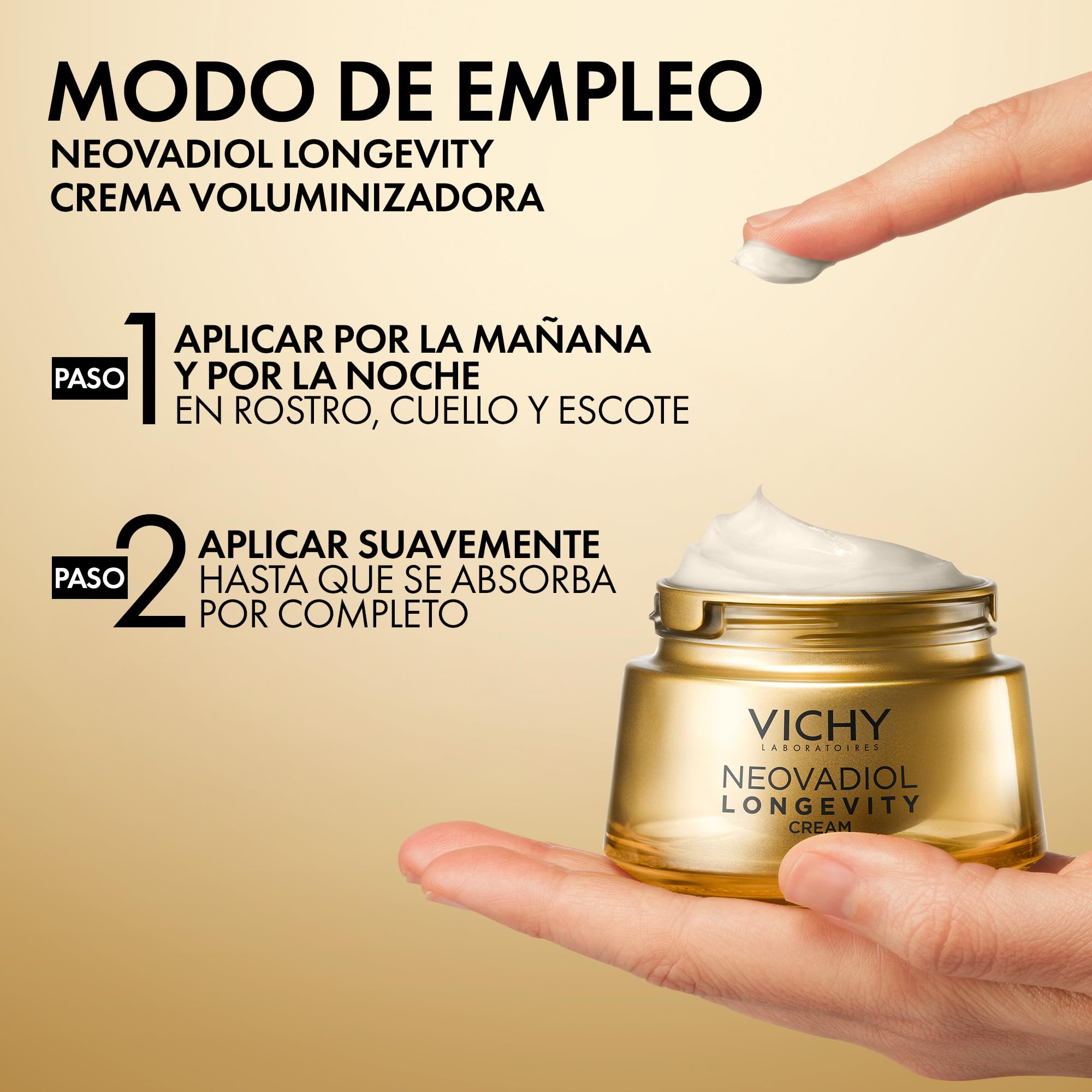 Vichy Neovadiol Longevity Crema revitalizante, Para pieles maduras, Acción antiedad y regeneradora, Piel hidratada y reafirmada, Con 13% de tecnología Longevisia | Acción Antiedad y Regeneradora, Piel Hidratada y Reafirmada, Con 13% de Tecnología Longevis