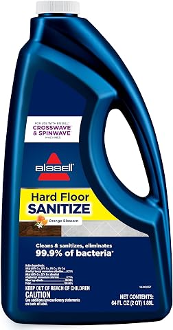 Bissell Hard Floor Sanitize Formula, 25041, 64 Fl Oz Cros...