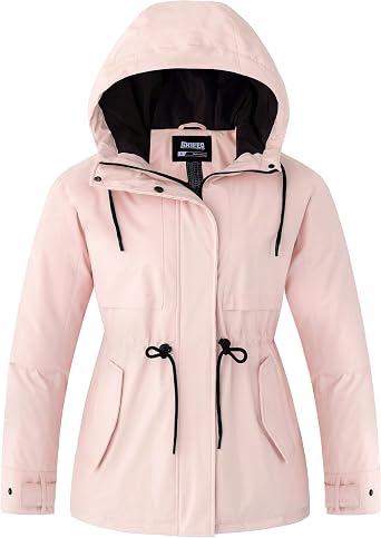 Skieer Womens Waterproof Ski Jacket Warm Hooded Winter Coat Snowboarding