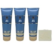 Aqua Hour 3 Pack Body Cream Bundle with a Natural Oats Bar Soap - Full Size