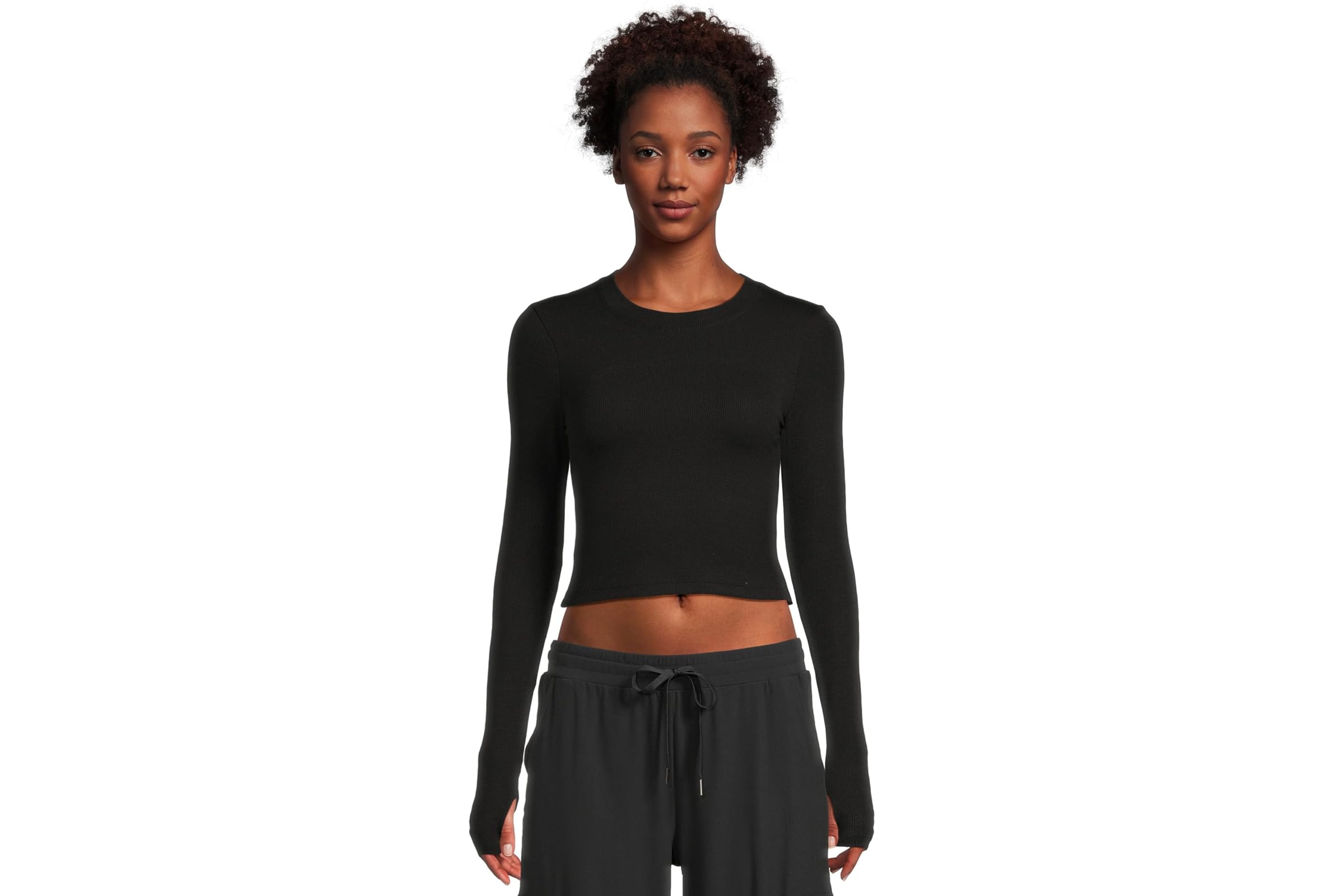 Рубашка Splits59 Louise Rib Long Sleeve Crop