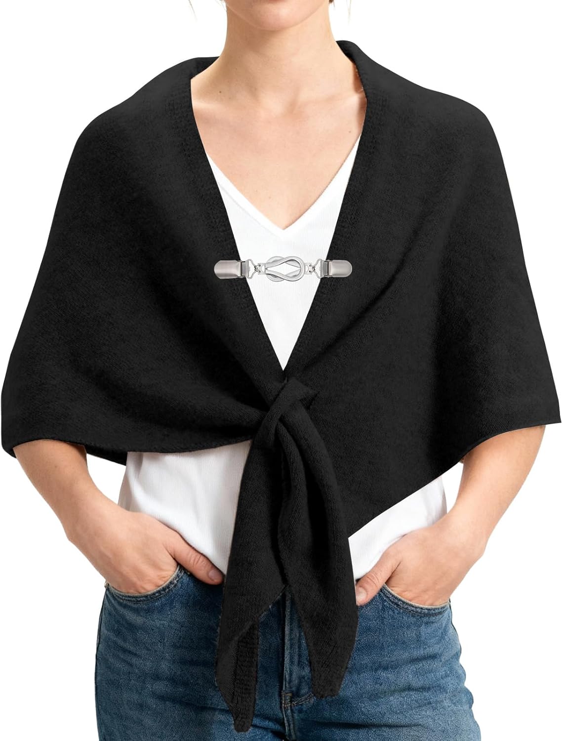 Pashmina Shawl Wraps for Women Poncho Shawl Knit Cape Cashmere Wrap for Evening Dresses and Daily Wear.