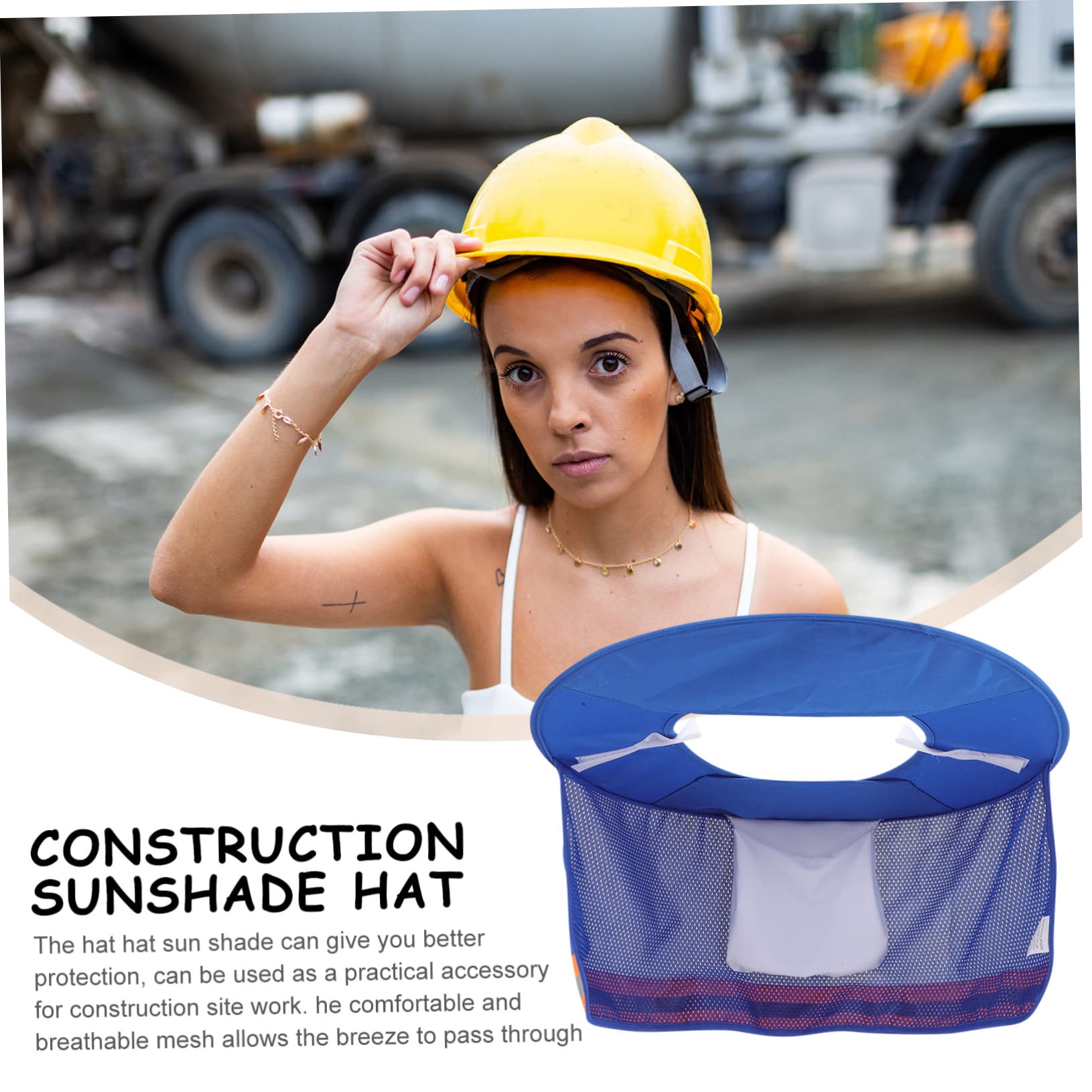 Hemobllo 4pezzi Protezione Solare Per Casco Da Lavoro Con Copertura Riflettente Per Attività All Aperto Come Costruzioni Giardinaggio e Ciclismo Facile Da Installare